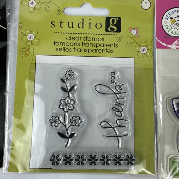 (8) Lot of Clear Stamps scrapbooking cards journal holidays NEW 27 stamps total - Picture 13 of 14